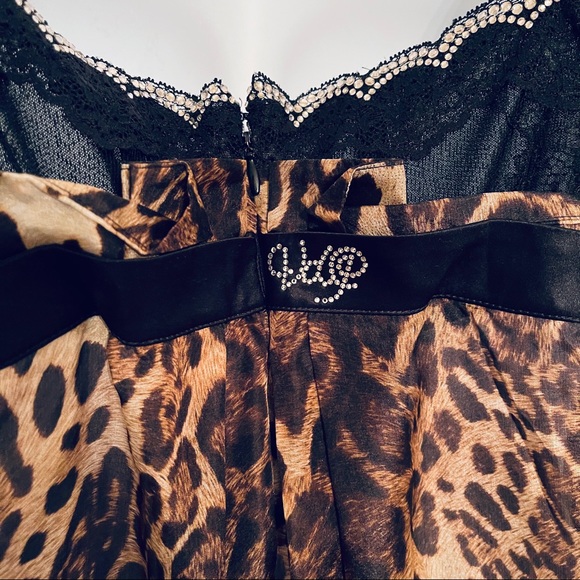 VDP Silk Lace Crystals Minidress - Picture 4 of 12